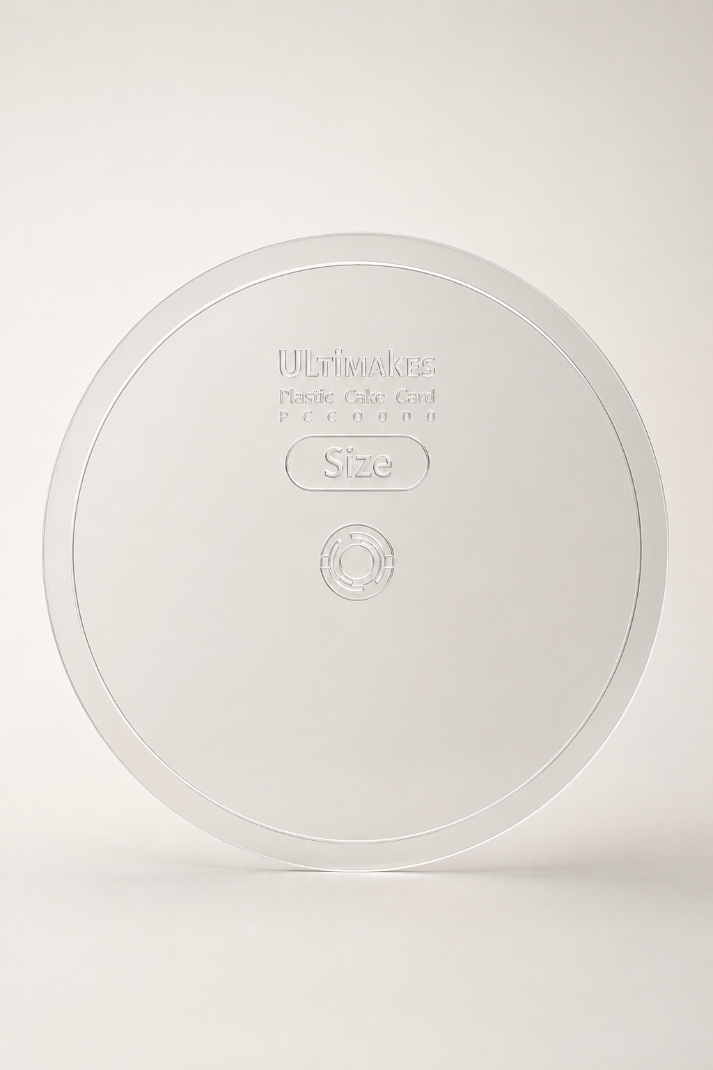 Plastic Cake Cards Round 5" (Pack of 10)