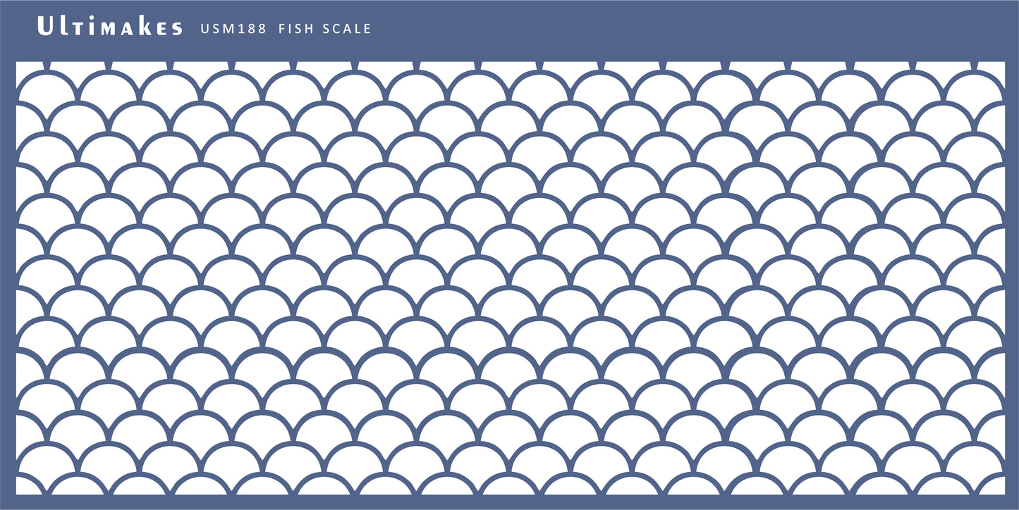 Stencil USM188 Fish Scale
