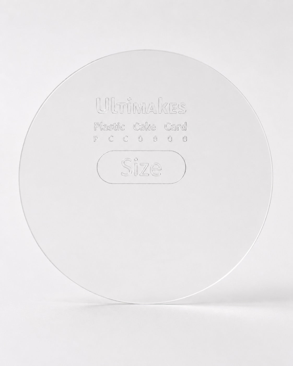 Plastic Cake Cards Round 7" (Pack of 10)