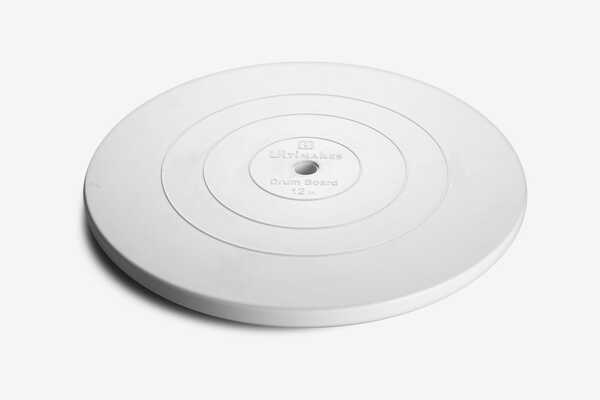 12" Plastic Drum Board -WHITE (Pack of 2)