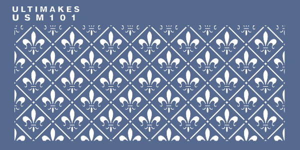 Stencil USM101 Vintage Lily