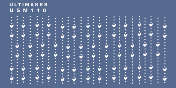 Stencil USM110 Heart Bead
