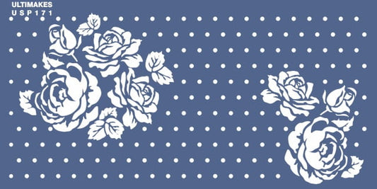 Stencil USP171 Rose Polka Dots