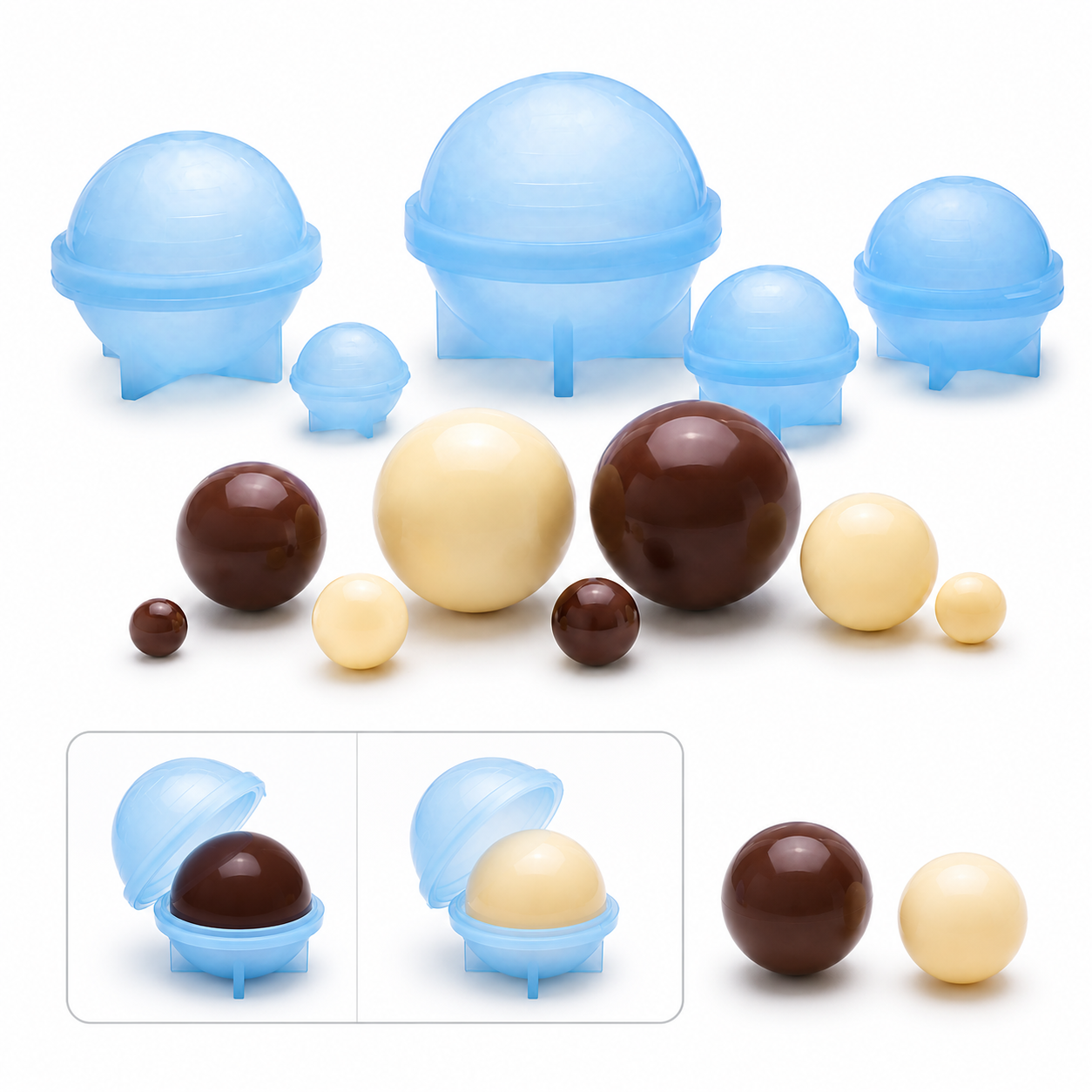 Silicon Ball Mould (set of 5 pcs)