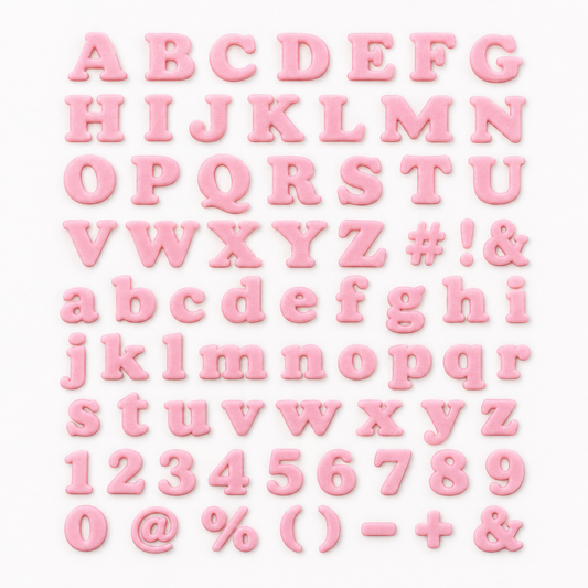 Ultimakes 2-in-1 Silicon Design Mat Alphabet - Ample