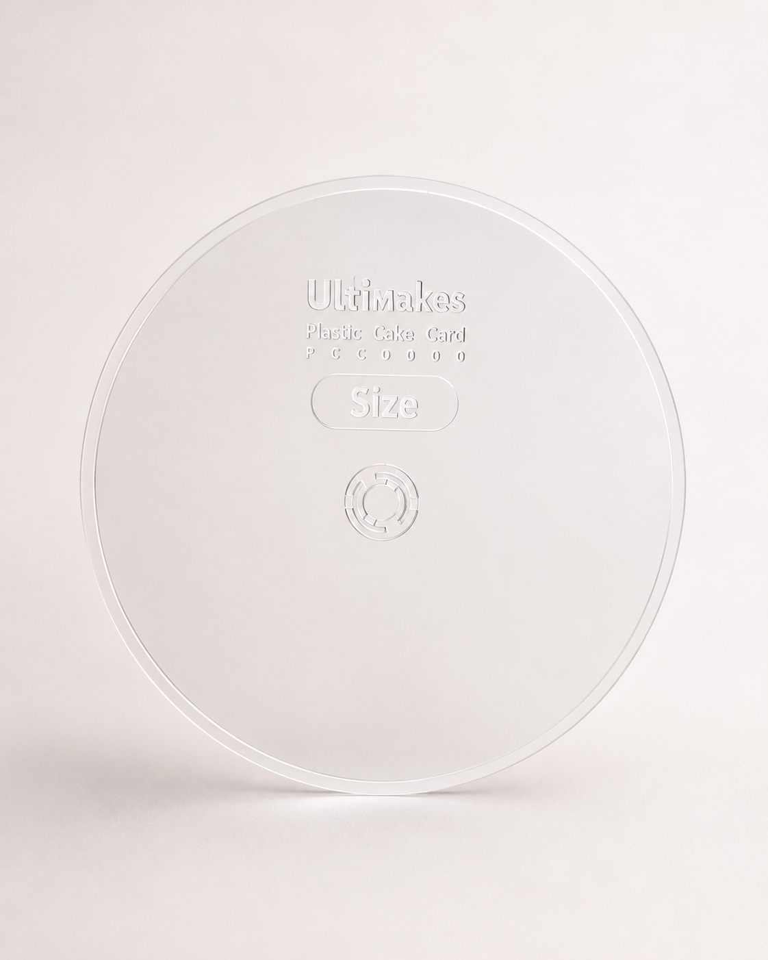 Plastic Cake Cards Round 4" (Pack of 10)