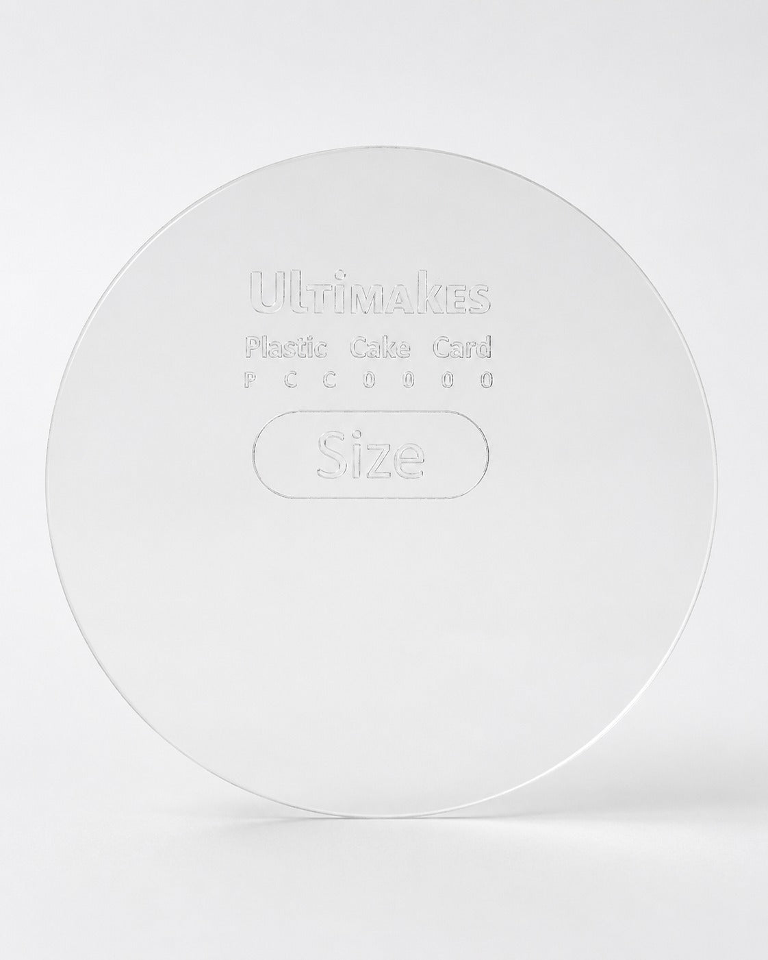 Plastic Cake Cards Round 4" (Pack of 10)