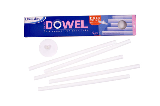Plastic Dowel LARGE (5 Pcs Dowel Small + 1pcs Dowel Cap big FREE)