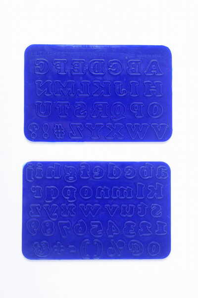 Ultimakes 2-in-1 Silicon Design Mat Alphabet - Ample