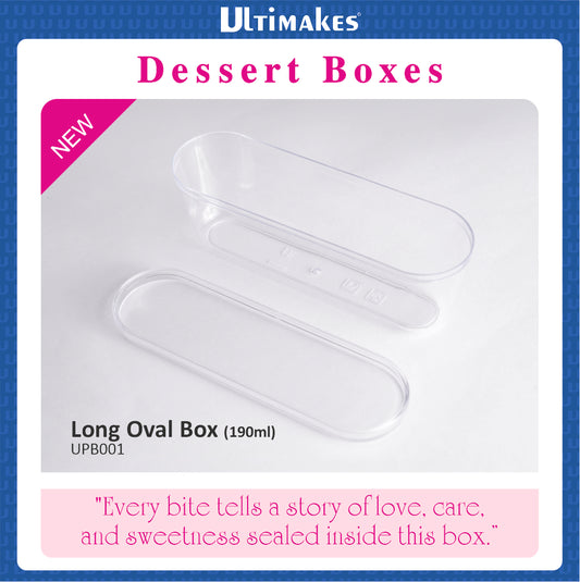 Ultimakes Long Oval Box 190 ml (12 pcs)